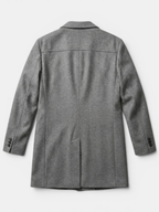 Men's Grey Coat – Tailored Fit, Classic Design