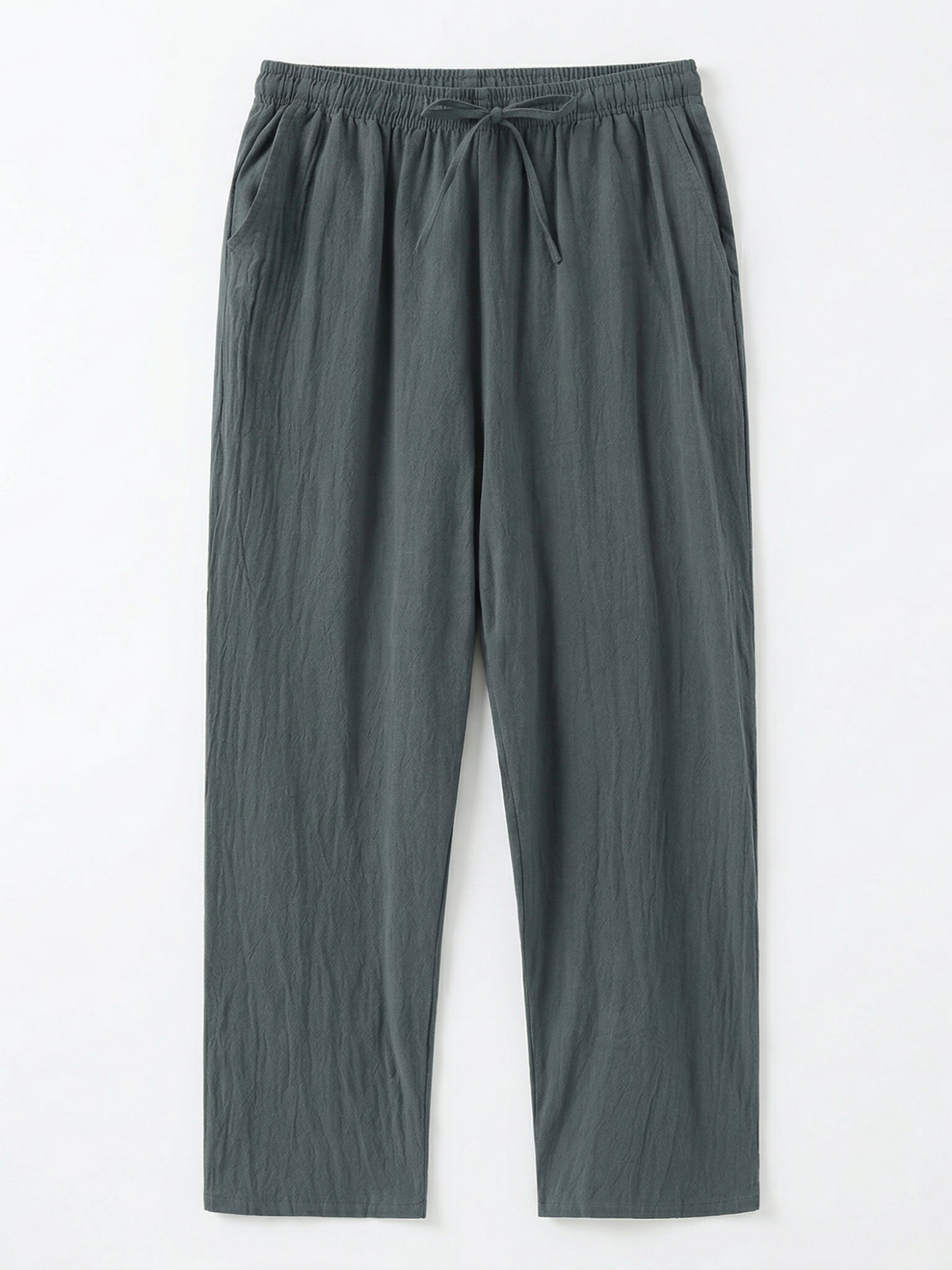 Men's Drawstring Ankle-Length Trousers