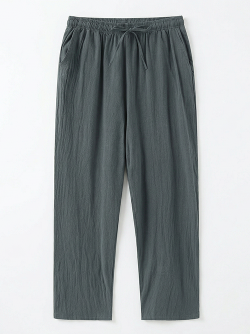 Men's Drawstring Ankle-Length Trousers