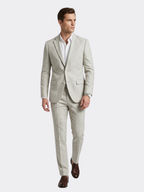 Men's Lightweight Linen-Look 2-Piece Suit – Modern Summer Style
