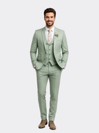 Men's Slim Fit 3-Piece Suit – Formal Occasion Wear