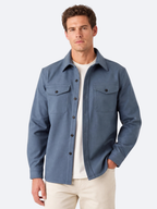 Men's Overshirt – Button Closure, Chest Pockets