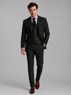 Men's Classic 3-Piece Tweed Suit
