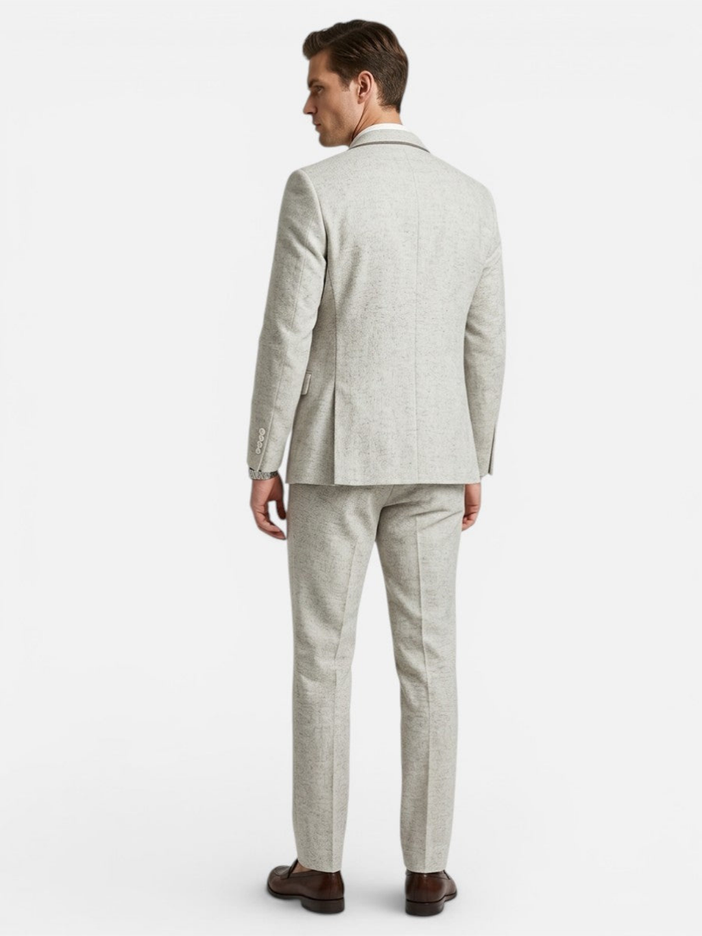 Men's Lightweight Linen-Look 2-Piece Suit – Modern Summer Style
