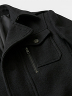 Men's Long Coat – Tailored Fit, Classic Collar