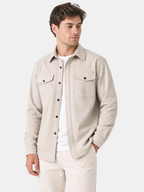 Men's Overshirt – Button Closure, Chest Pockets