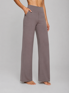 Women's Stretch Straight-Leg Trousers – High Waist