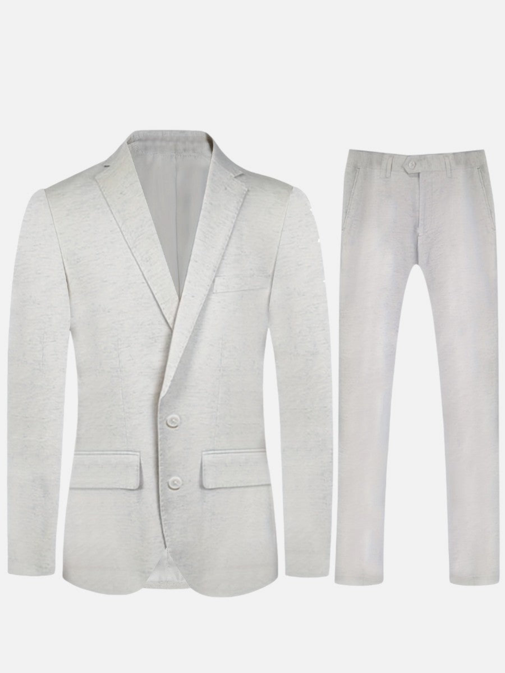 Men's Lightweight Linen-Look 2-Piece Suit – Modern Summer Style