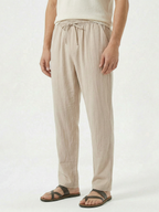 Men's Drawstring Ankle-Length Trousers