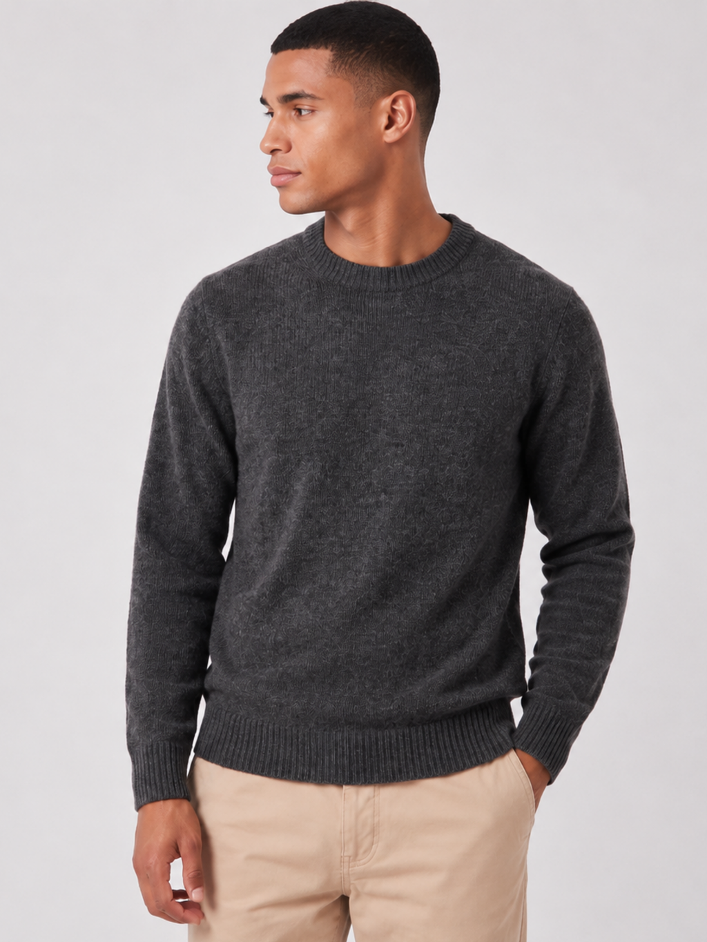 Men's Long Sleeve Crew Neck Jumper