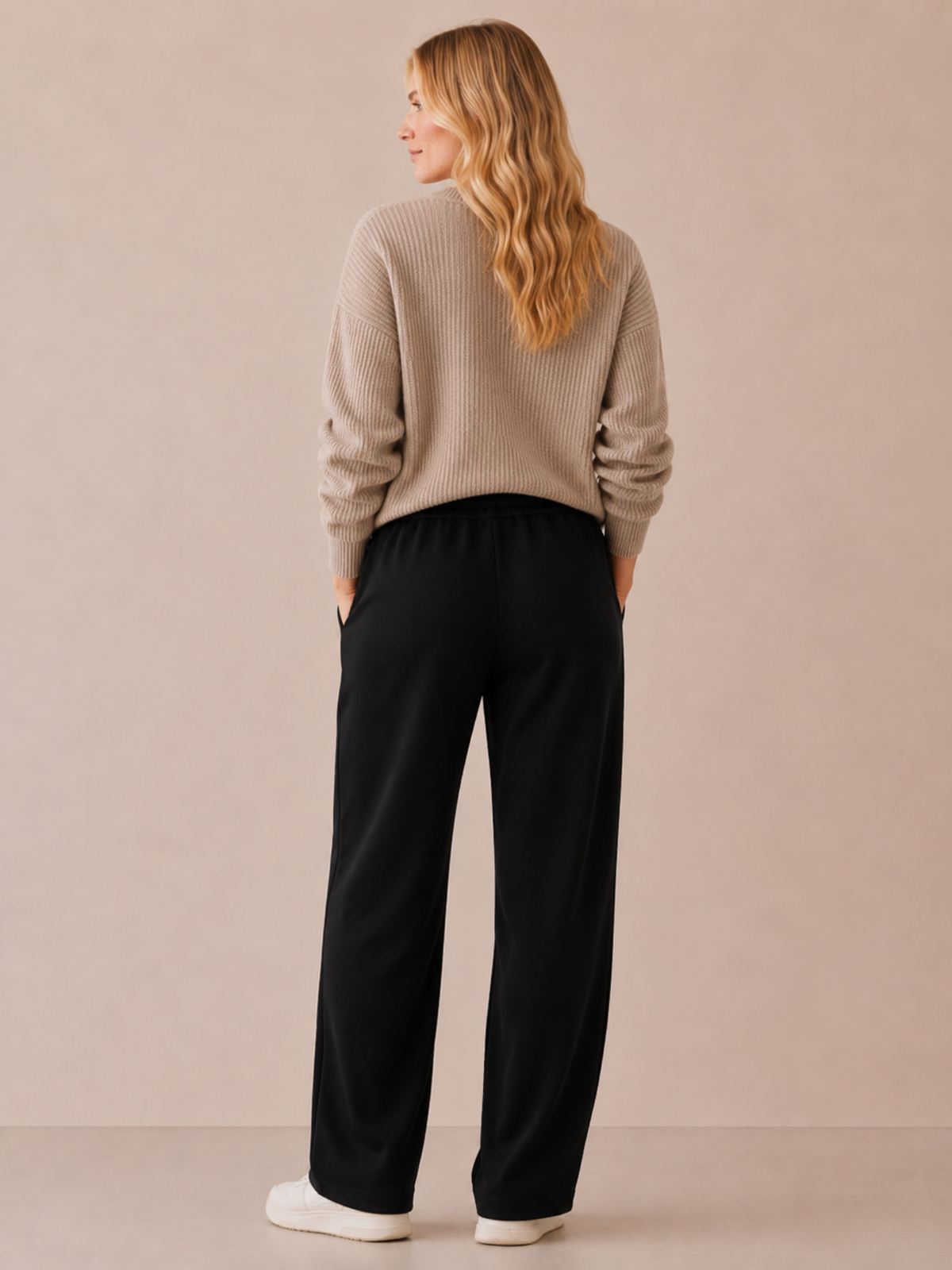 Women's Straight-Leg Sweatpants – Mid-Rise, Drawstring Waist