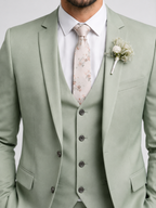 Men's Slim Fit 3-Piece Suit – Formal Occasion Wear