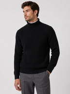 Men's Long Sleeve Roll-Neck Jumper