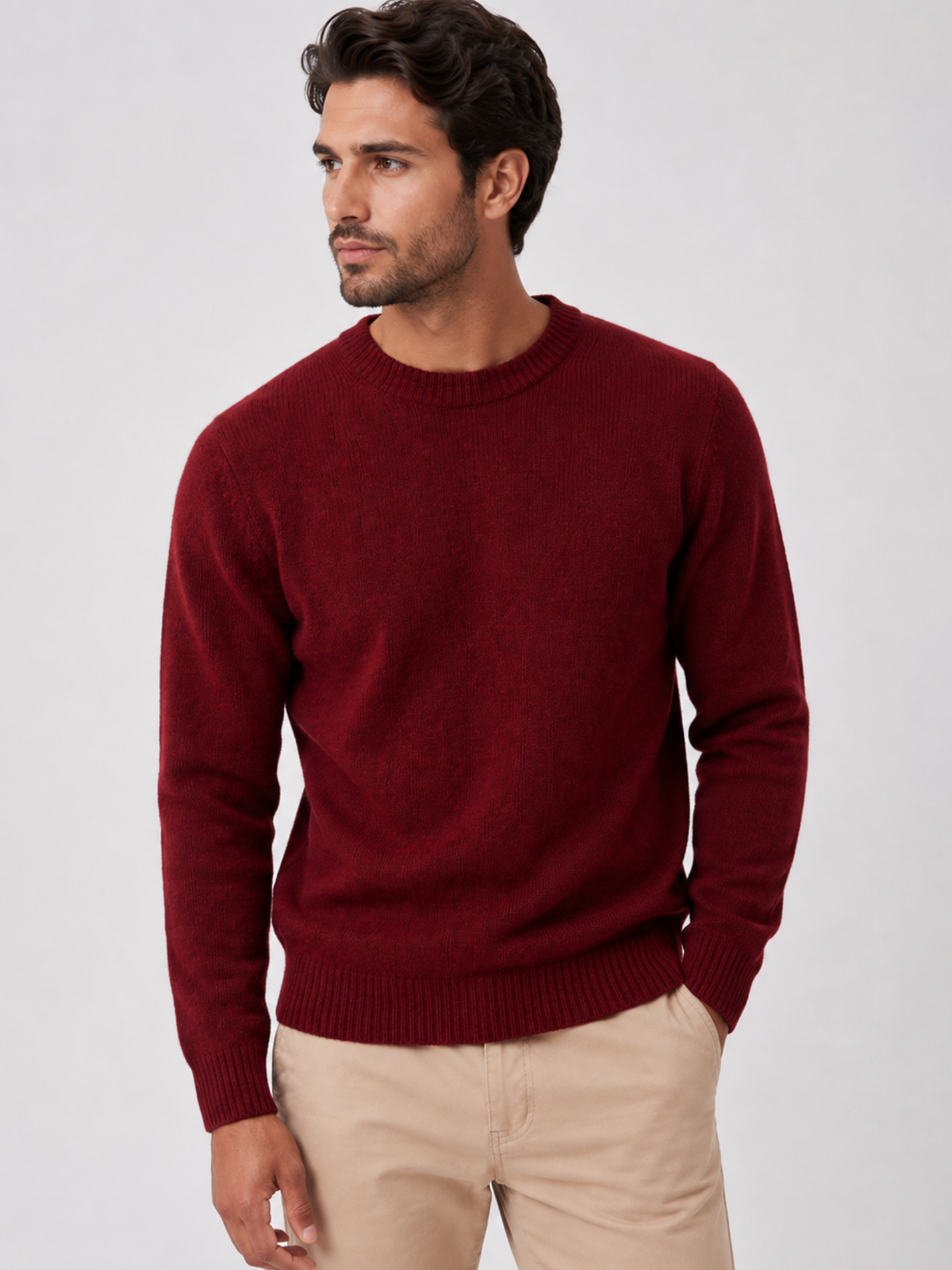 Men's Long Sleeve Crew Neck Jumper