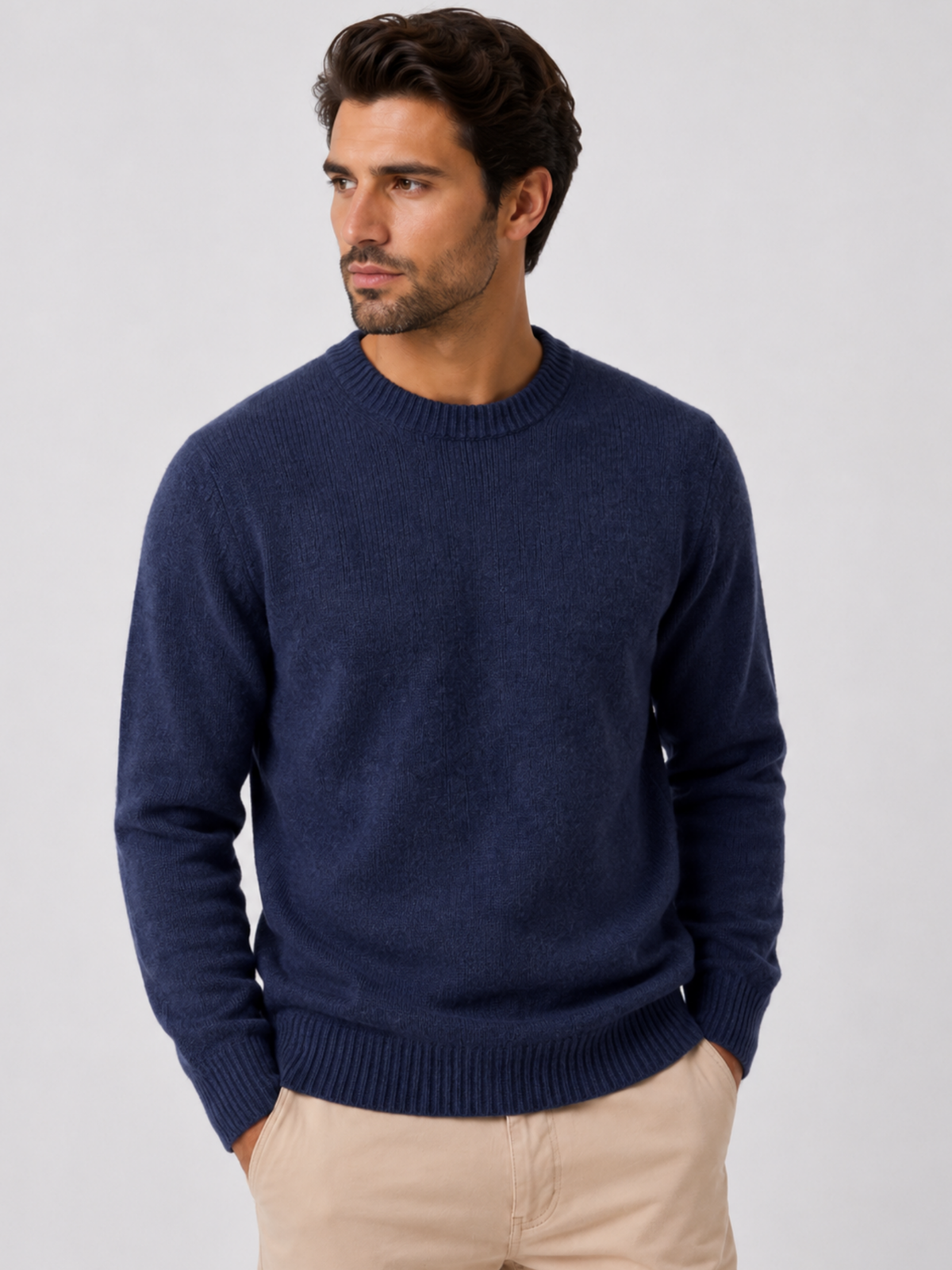 Men's Long Sleeve Crew Neck Jumper