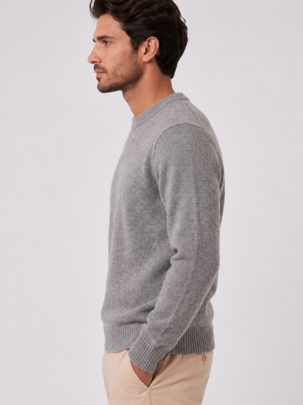 Men's Long Sleeve Crew Neck Jumper