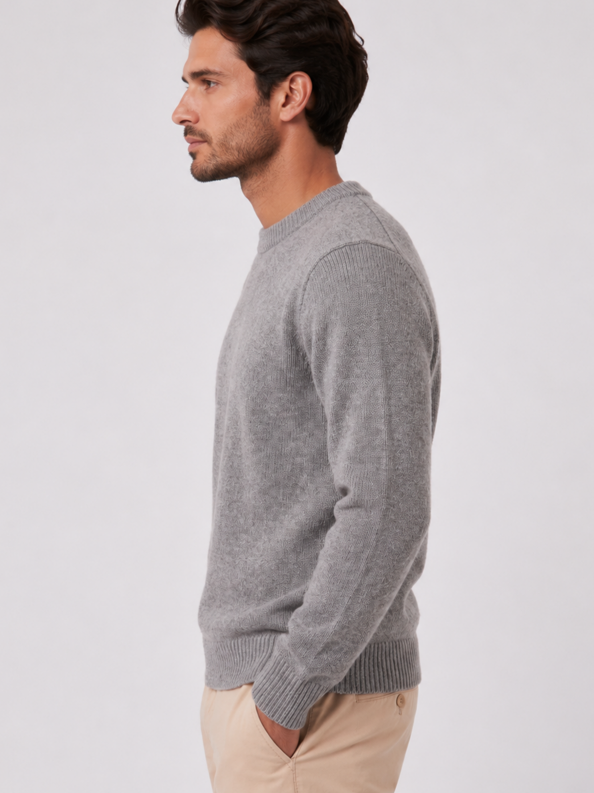 Men's Long Sleeve Crew Neck Jumper