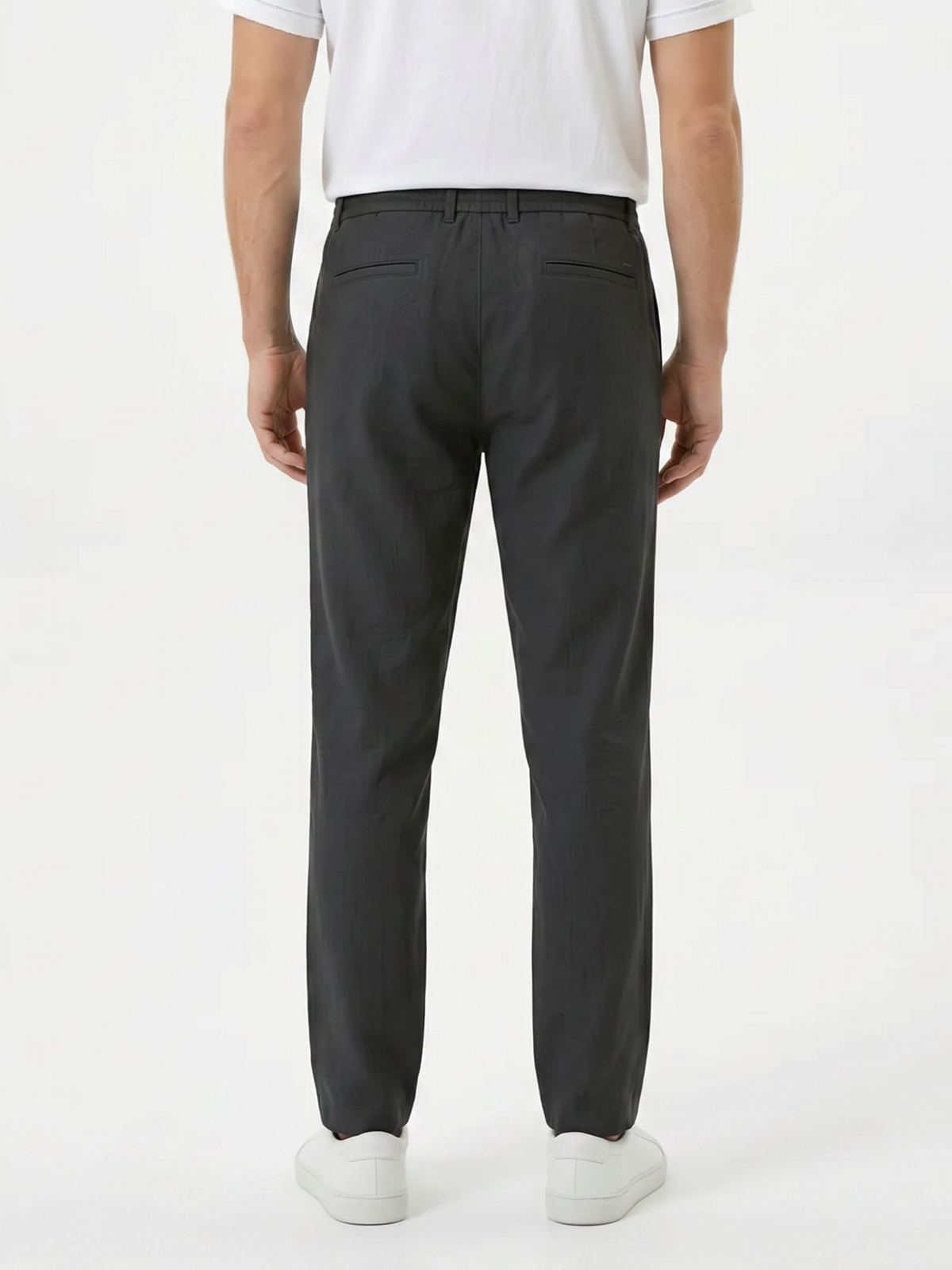 Men's Drawstring Straight-Leg Trousers