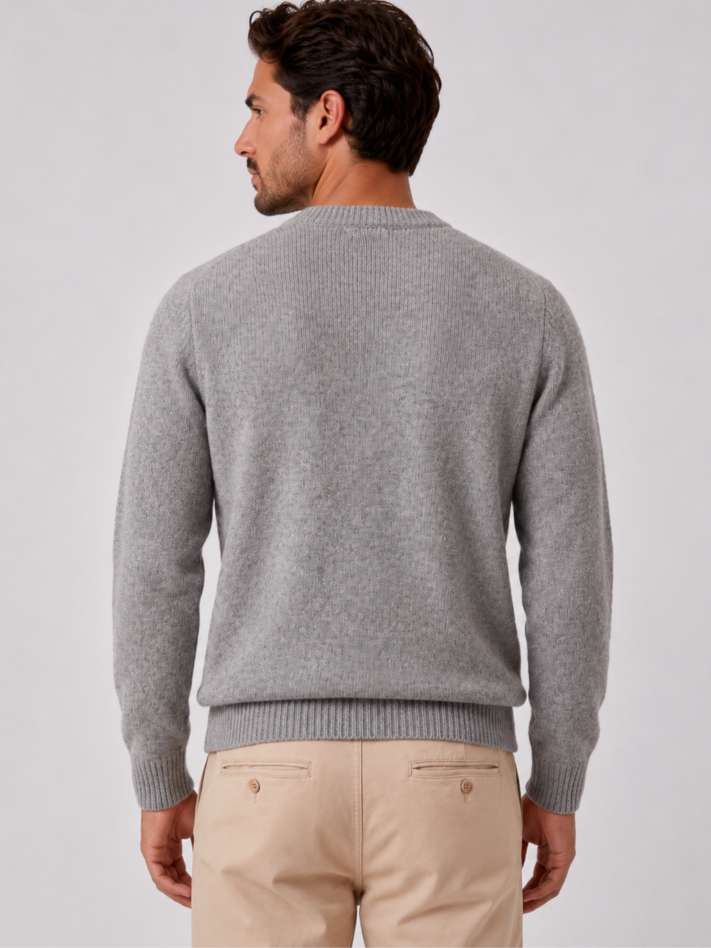 Men's Long Sleeve Crew Neck Jumper