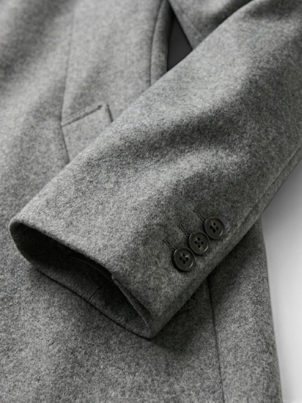 Men's Grey Coat – Tailored Fit, Classic Design