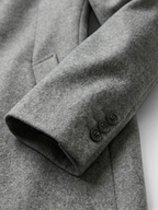 Men's Grey Coat – Tailored Fit, Classic Design