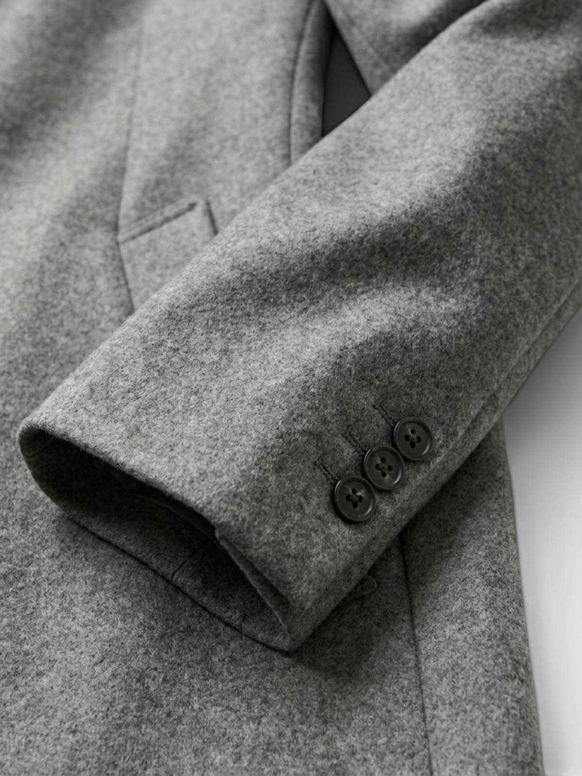 Men's Grey Coat – Tailored Fit, Classic Design
