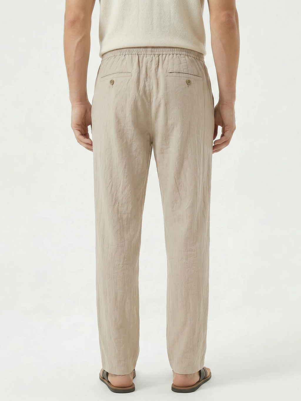 Men's Drawstring Ankle-Length Trousers