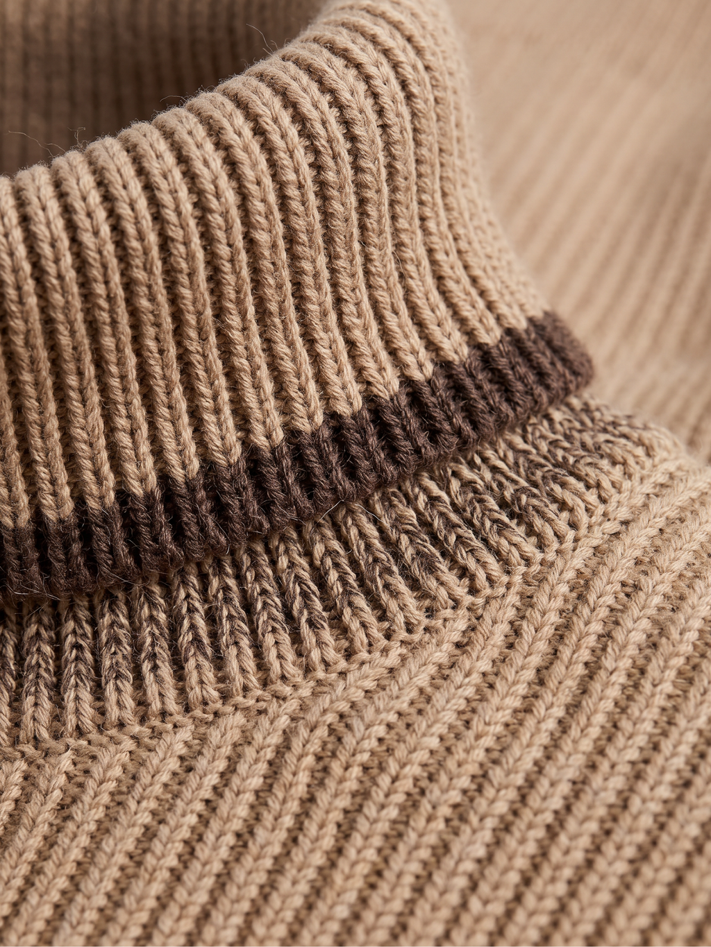 Men's Long Sleeve Roll-Neck Jumper